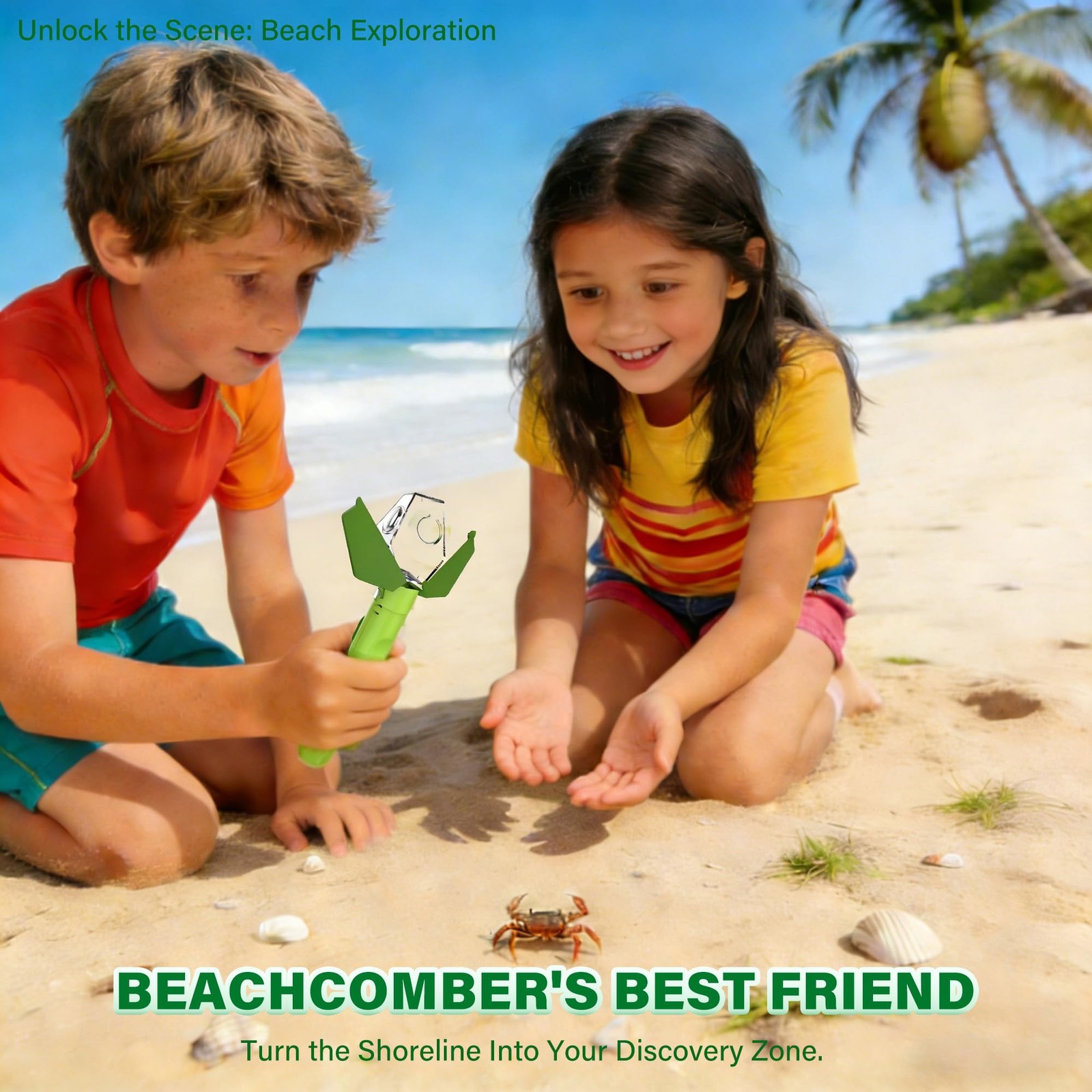 Bug Catcher for Kids, Insect 7.9 x 2.2 x 1.39 inches, Green 1pcs
