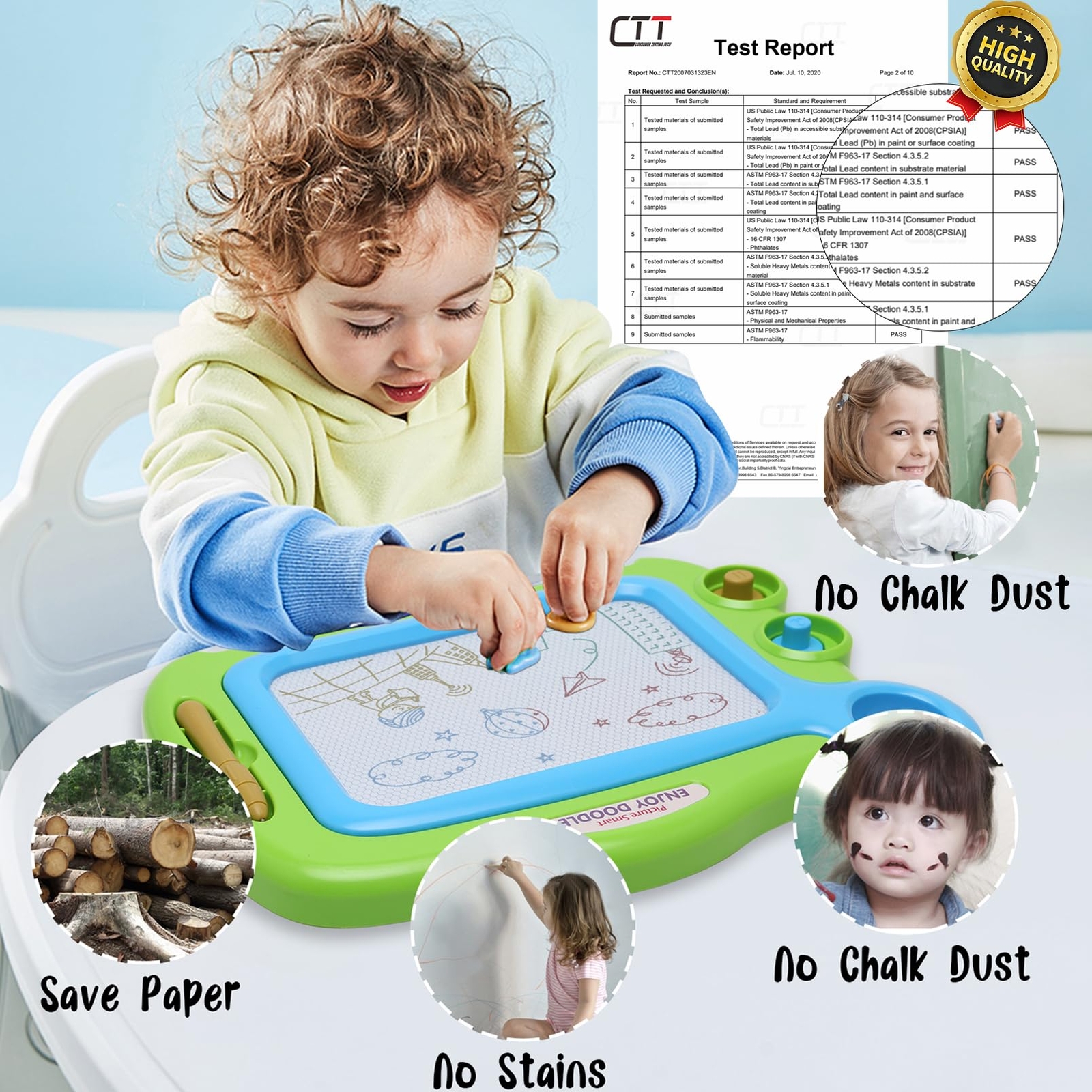 Toddler Toys for Girls Boys Age 1 2 3 4 Year Old,Magnetic Drawing Board