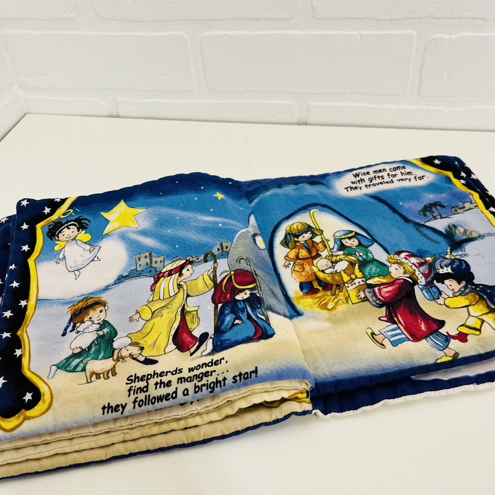 Baby Toy Christmas Gift. Cloth Fabric Book. Story of Jesus’s Birth.