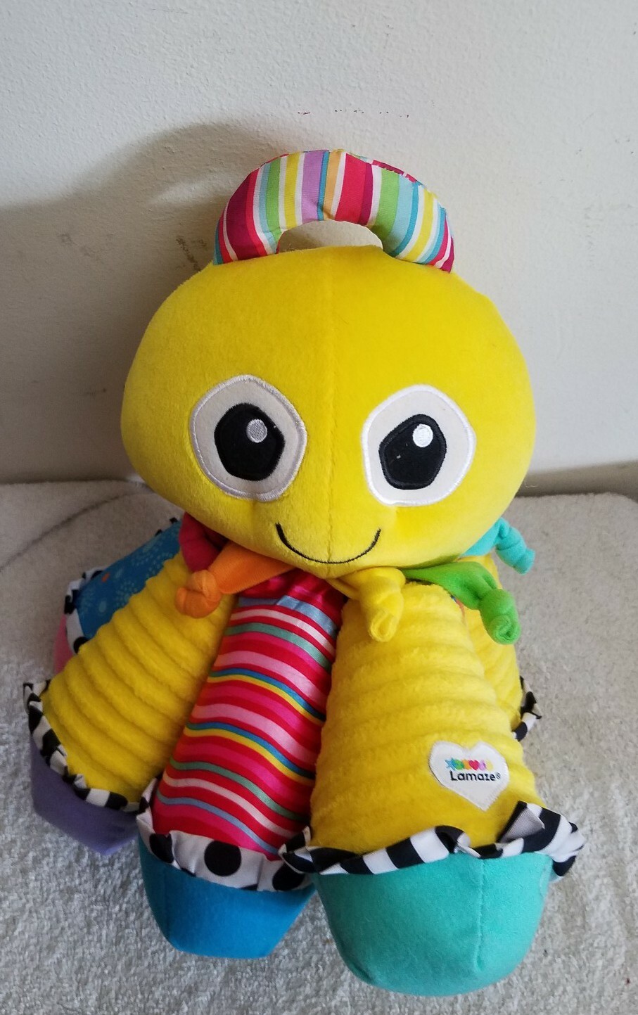 Lamaze Octotunes Plush Toy Stuffed Octopus Baby Musical Interactive Yellow 13″