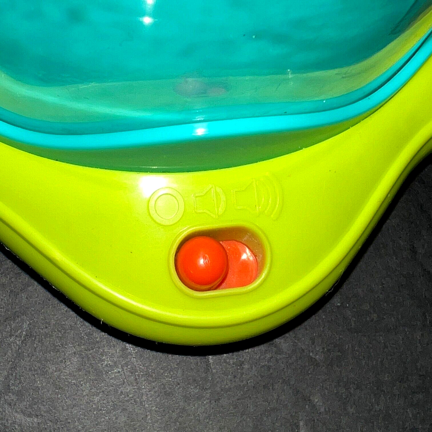 Bright Starts Press & Glow Spinning Top w/Lights & Music Ages 6-36 mos.
