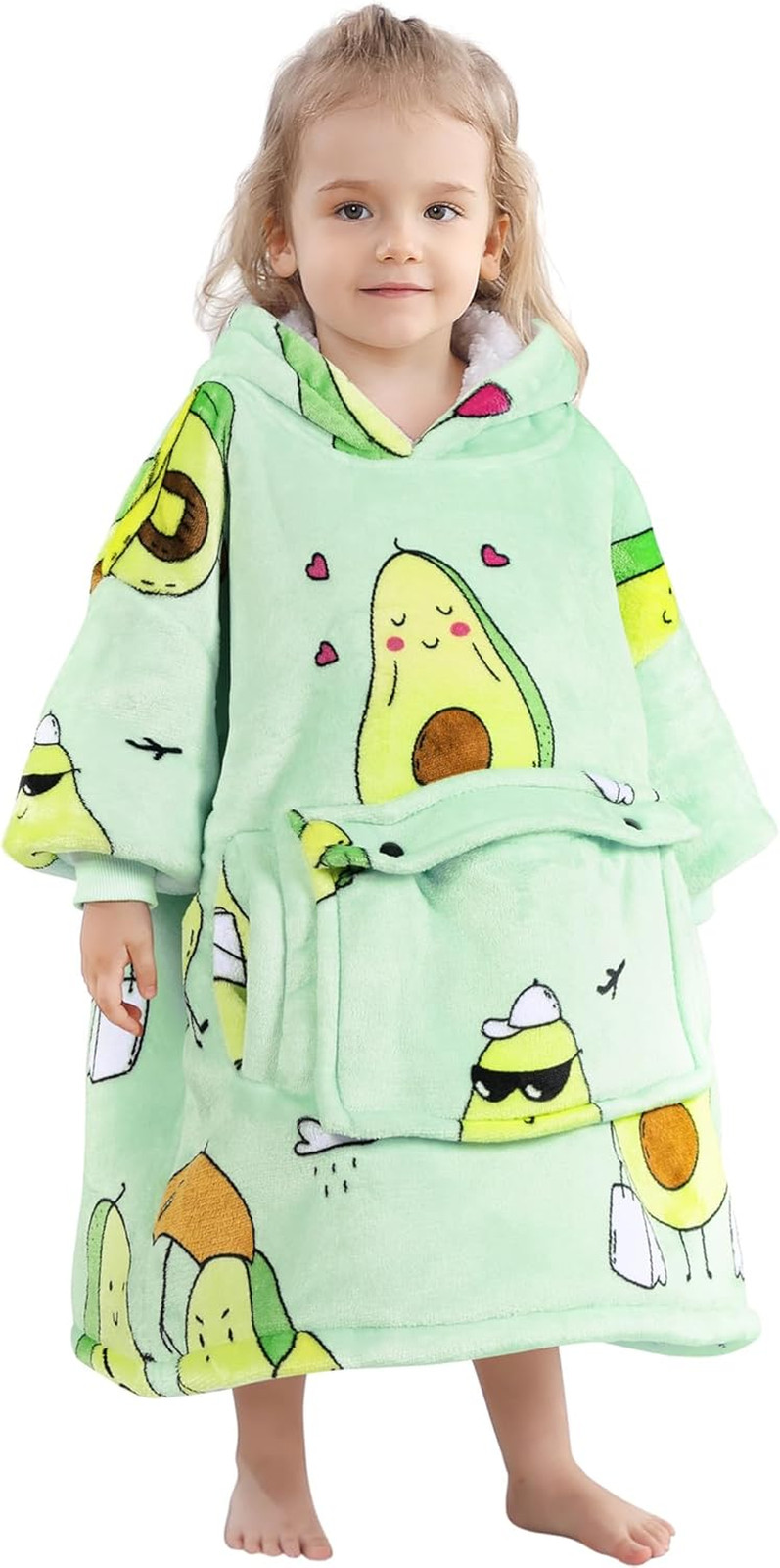Narecte Kids Hoodie Blanket Birthday Gifts for Girls Year Old Girl Toddler Weara