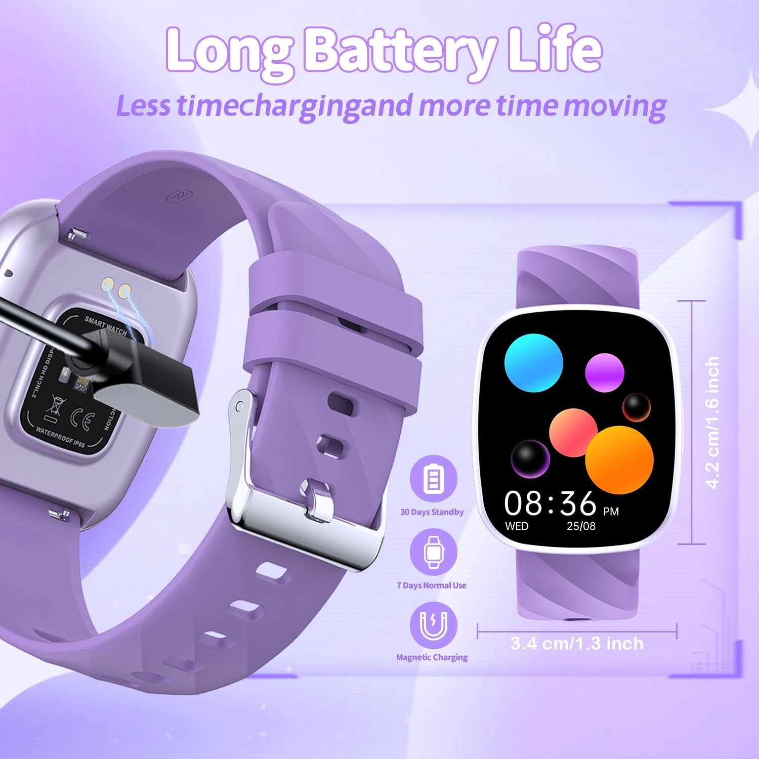 Kids Watch, Digital Watch for Boys Girls, IP67 Waterproof Games Fitness Track…