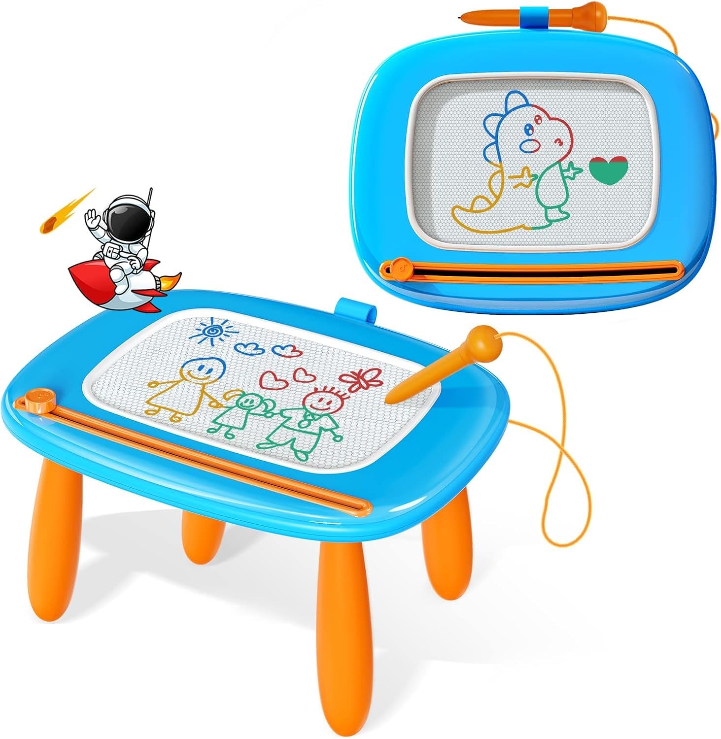 Kikidex Magnetic Drawing Board, Toddler Girl Toys for 1-2 Year Old, Doodle Bo…