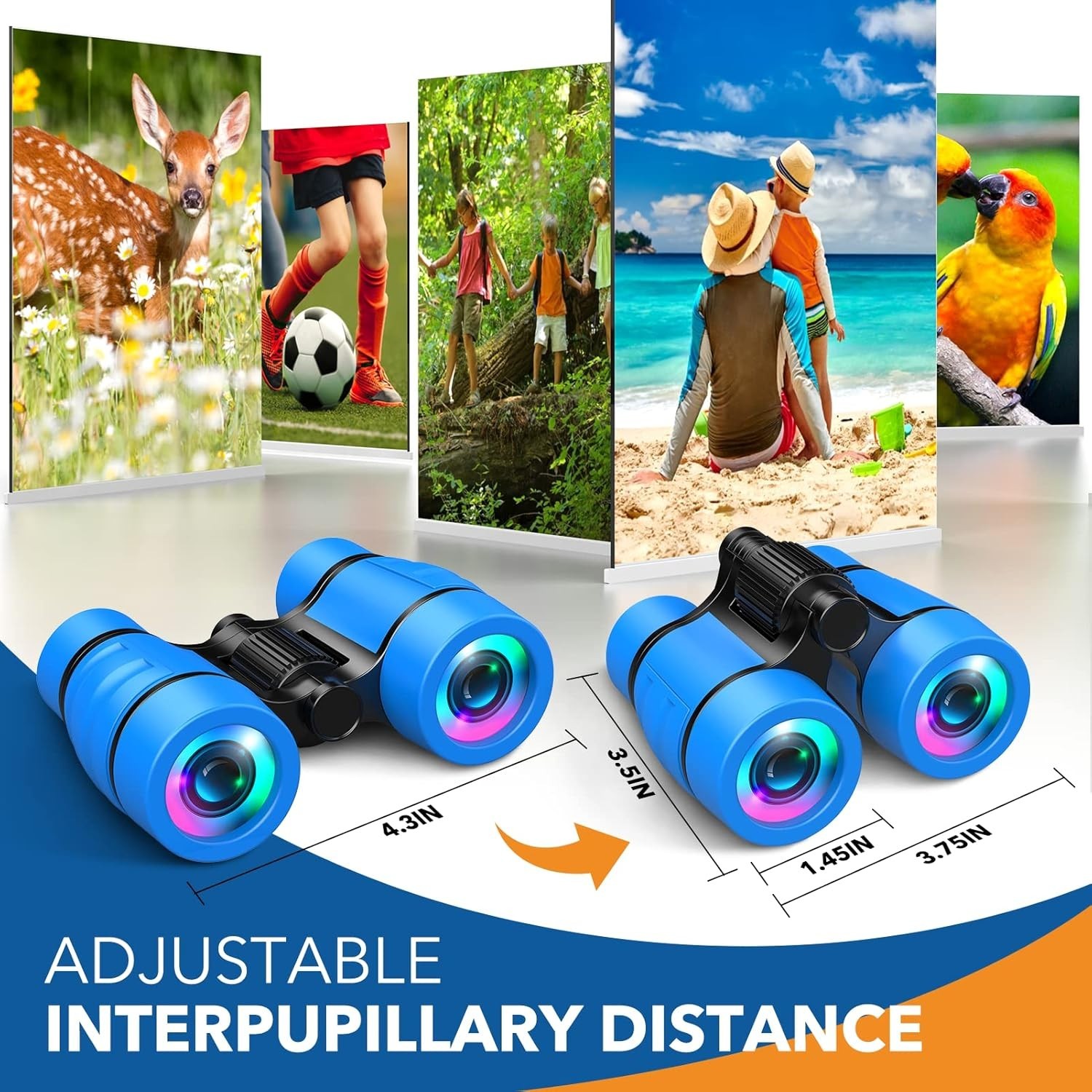 Educational Kids Binoculars Set with Bird Watching Manual – Fun for Ages 4-8