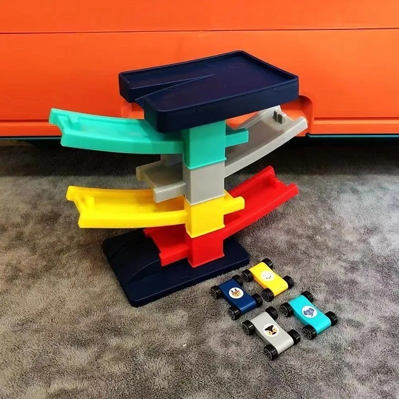 Kids Race Track Car Ramp Toy Racing Slide Educational Puzzle Gift for Boys Girls