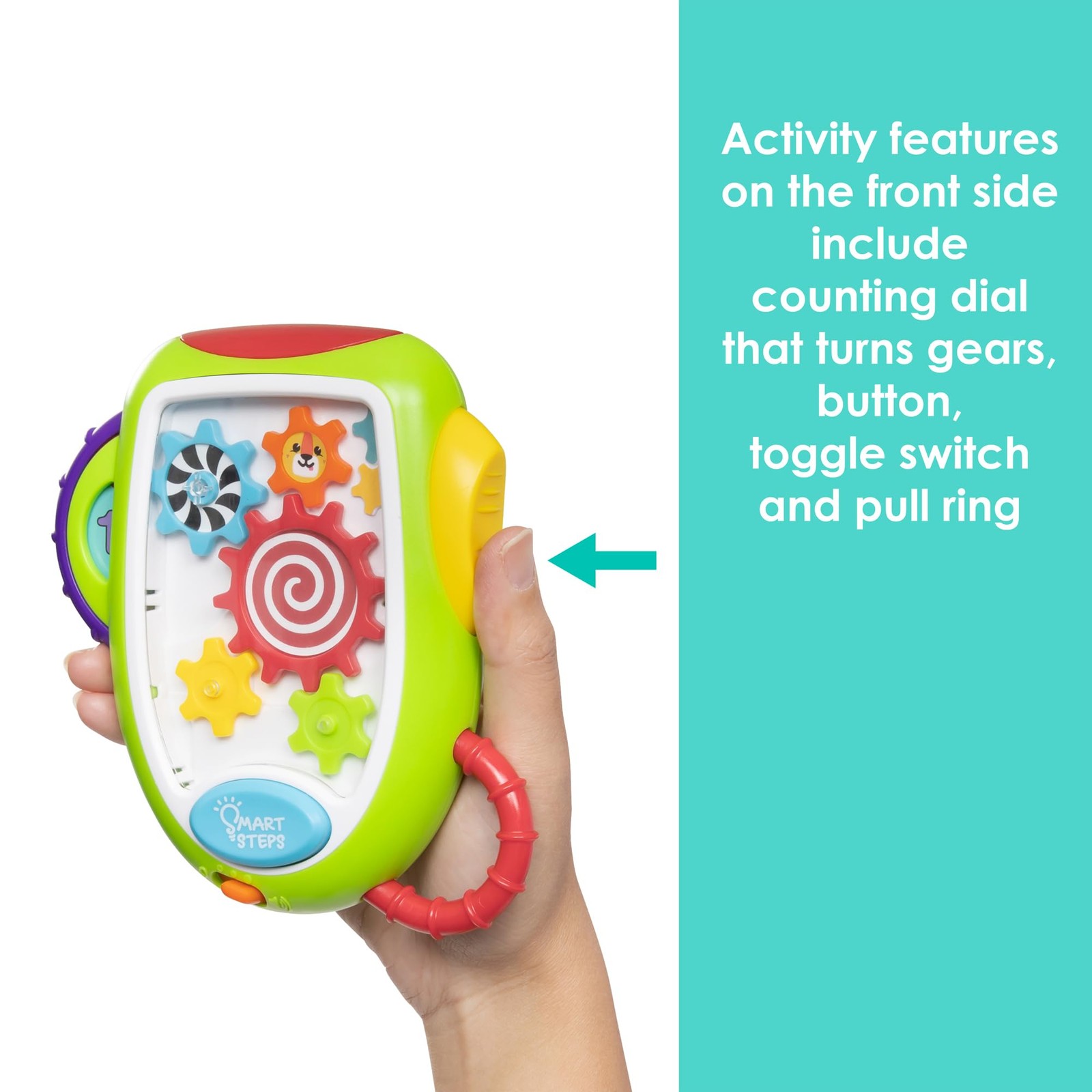 Smart Steps Gadget Gears Counting Toy Small to Medium, Multi Color