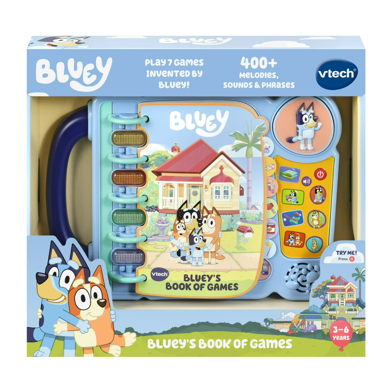 VTech Bluey Bluey’s Book of Games Interactive Toy Sounds Learning Book NEW