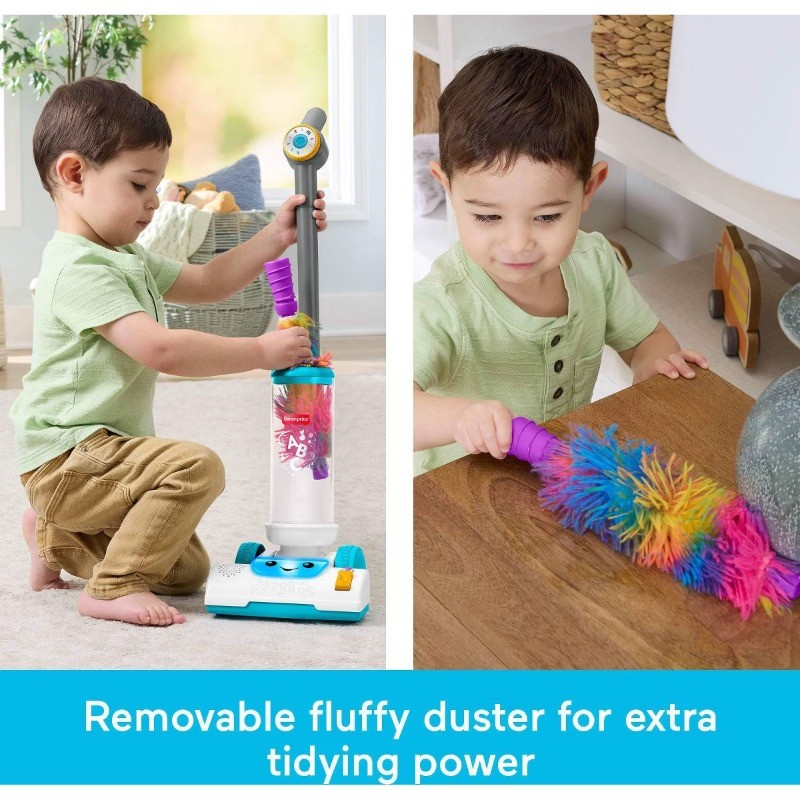 Learn 2-in-1 Vacuum Toddler Electronic Learning Toy with Lights & Music