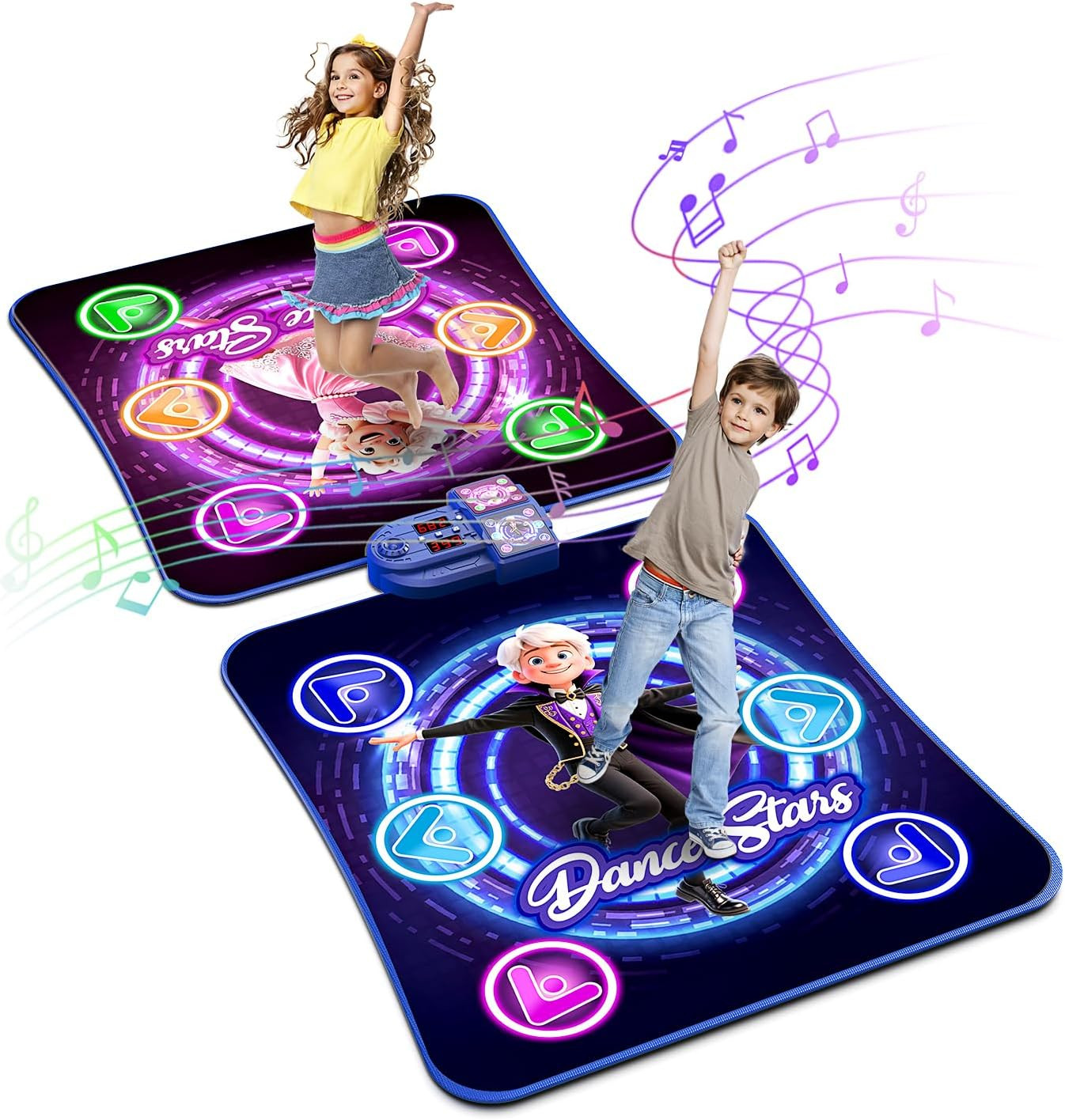 Dance Mat Toys for 3-12 Year Old Girls Boys, Dance Mat for Kids with Light up 12