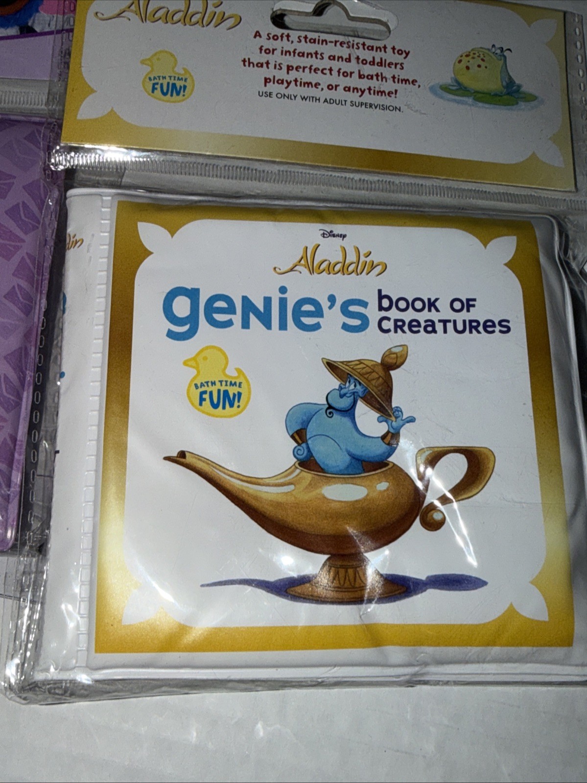 Sesame Street Bath Soft Infant Kid Educational Book Sesame Street & Aladdin