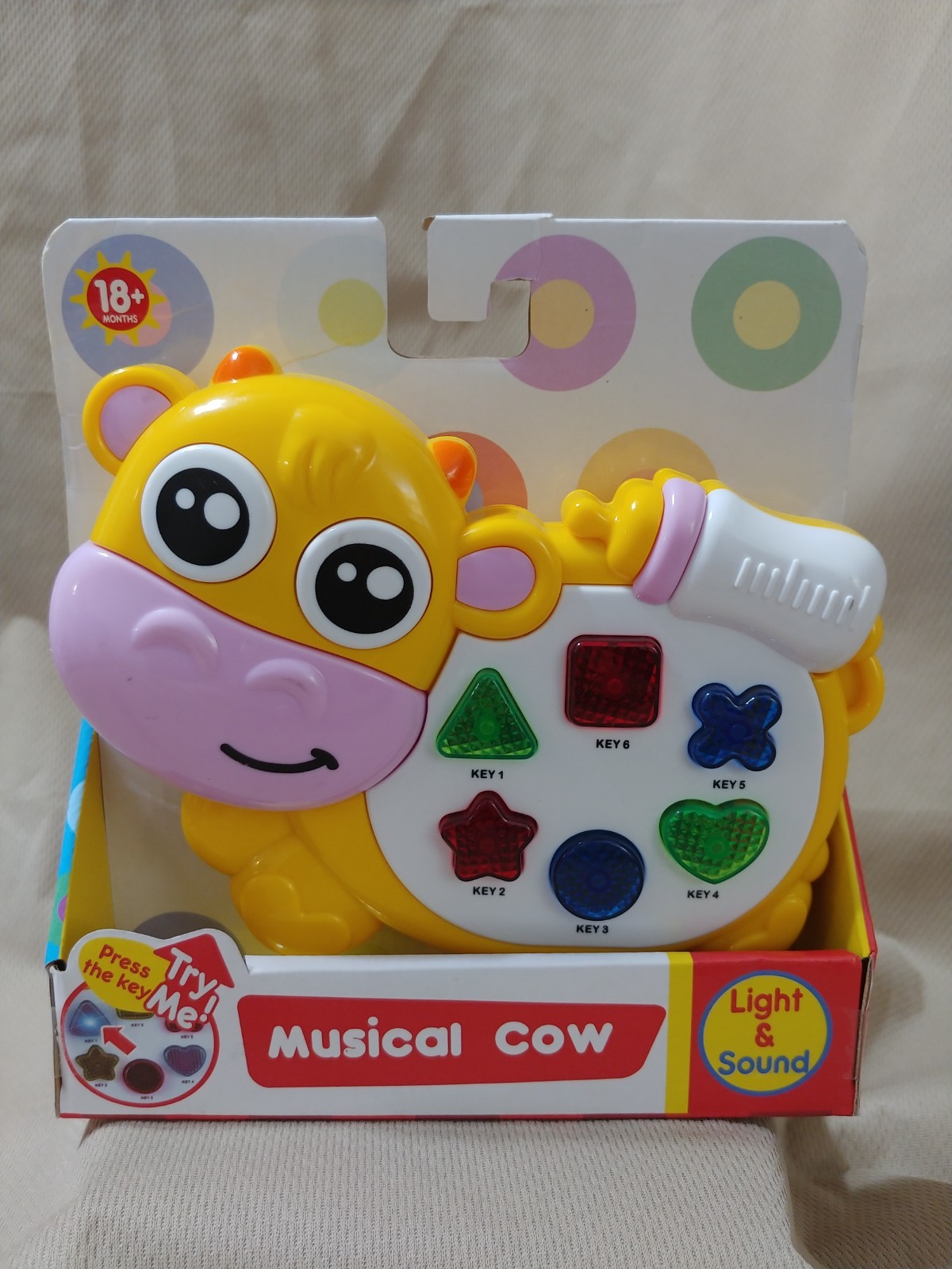 SET OF TWO MUSICAL TOYS FOR 18+ MONTHS – MUSICAL UNICORN & MUSICAL COW BOTH NEW