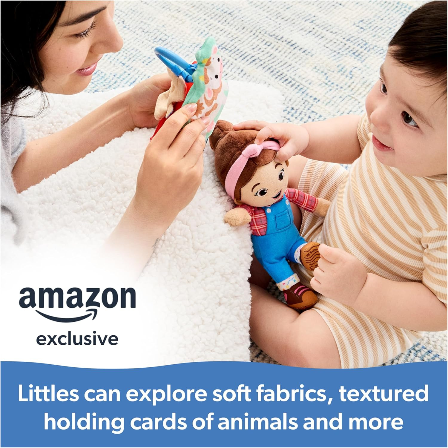 Official Farm Friends Baby Registry Gift Set with Plush, Animals Cards & Finger