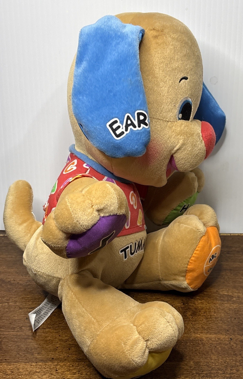 Fisher Price LAUGH & LEARN Loves Go Play Plush Puppy Dog 2003 Vintage WORKS!