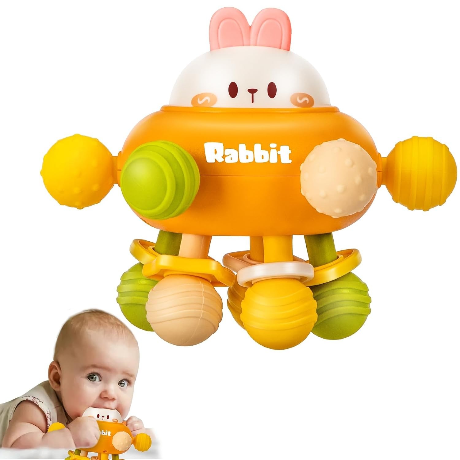 Easter Bunny Baby Sensory Teething Toy
