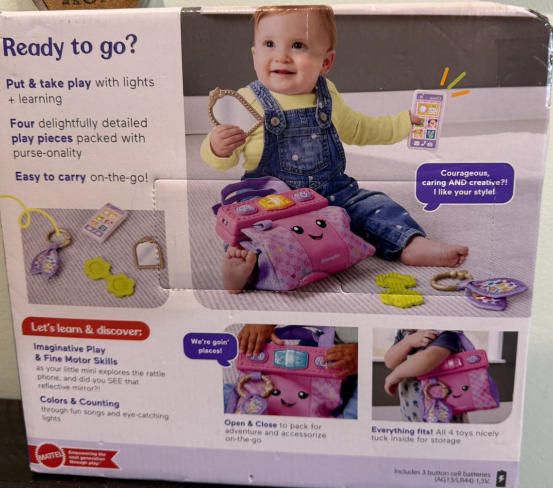 Fisher Price Purse Laugh And Learn Going Places Learning Purse 6-36 months