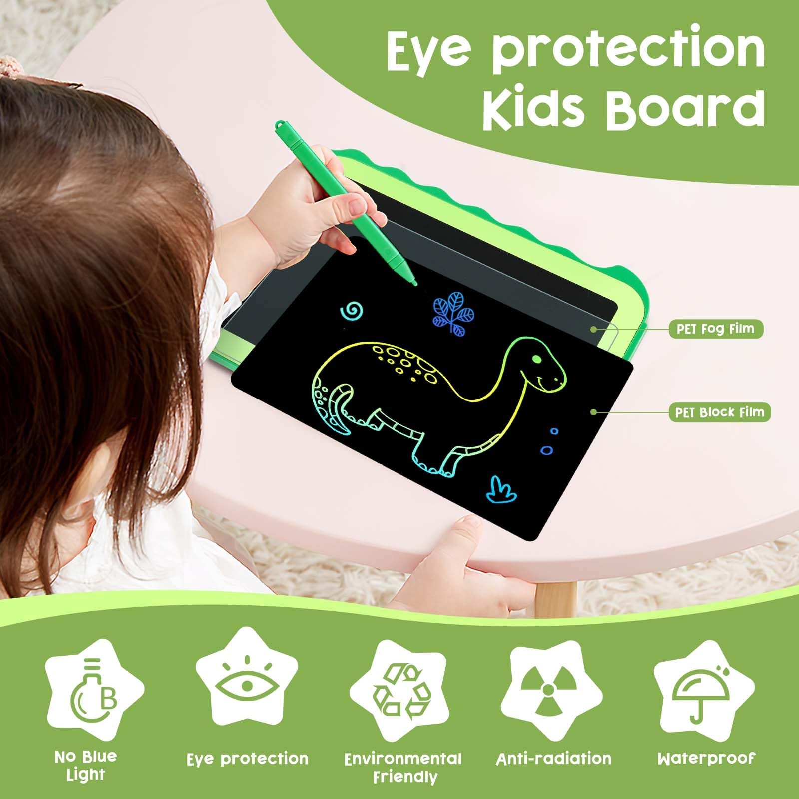 LCD Writing Tablet for Kids Colorful Toddlers Toys Drawing Board Educa