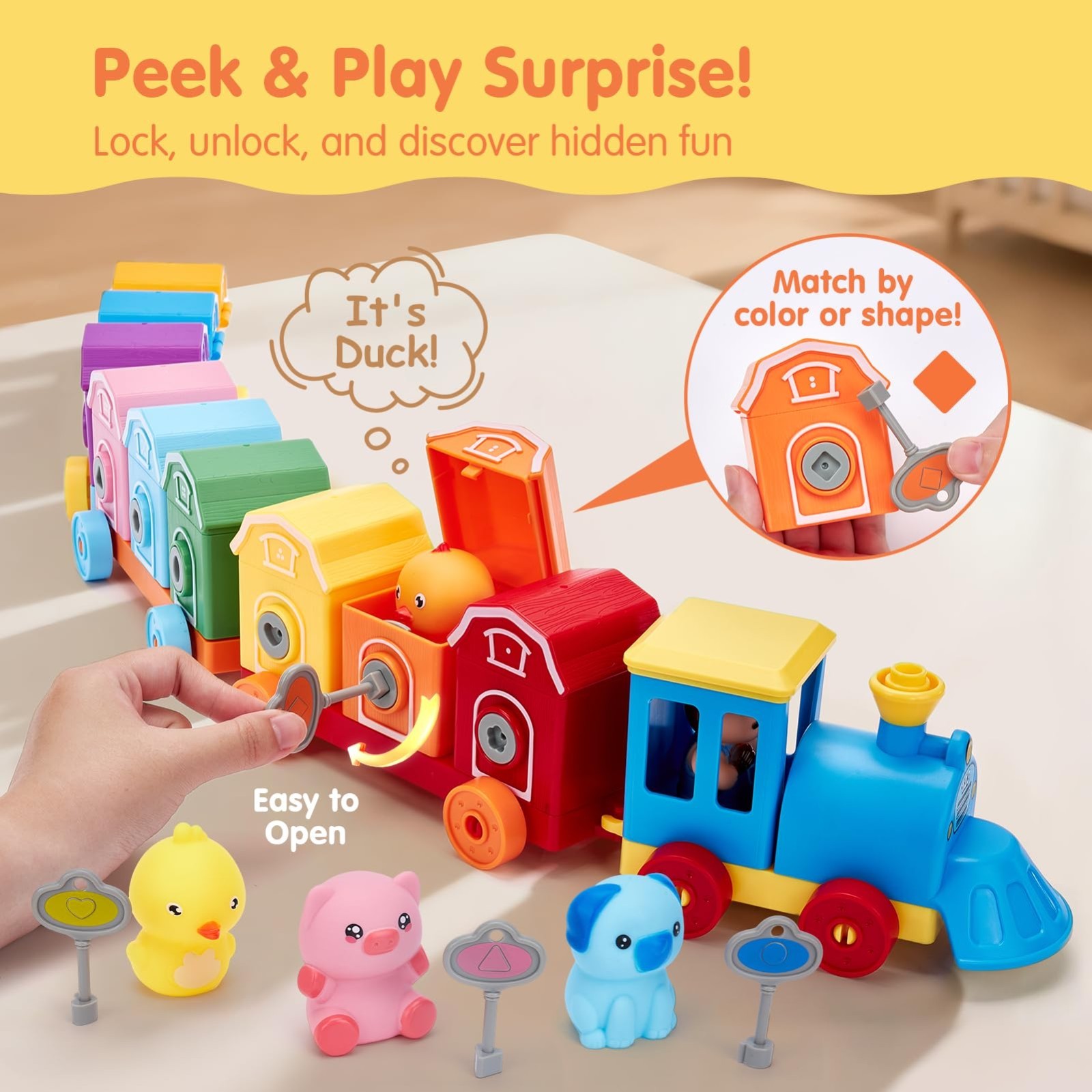 Toddler Learning Toys for 2-3 Year Olds – Montessori Counting, Matching & Sortin