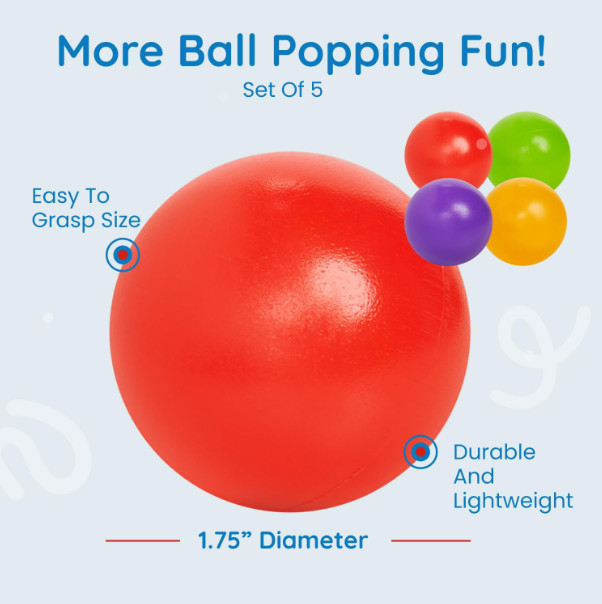 Multi-Colored Replacement Ball Set for Playskool Ball Popper Toys