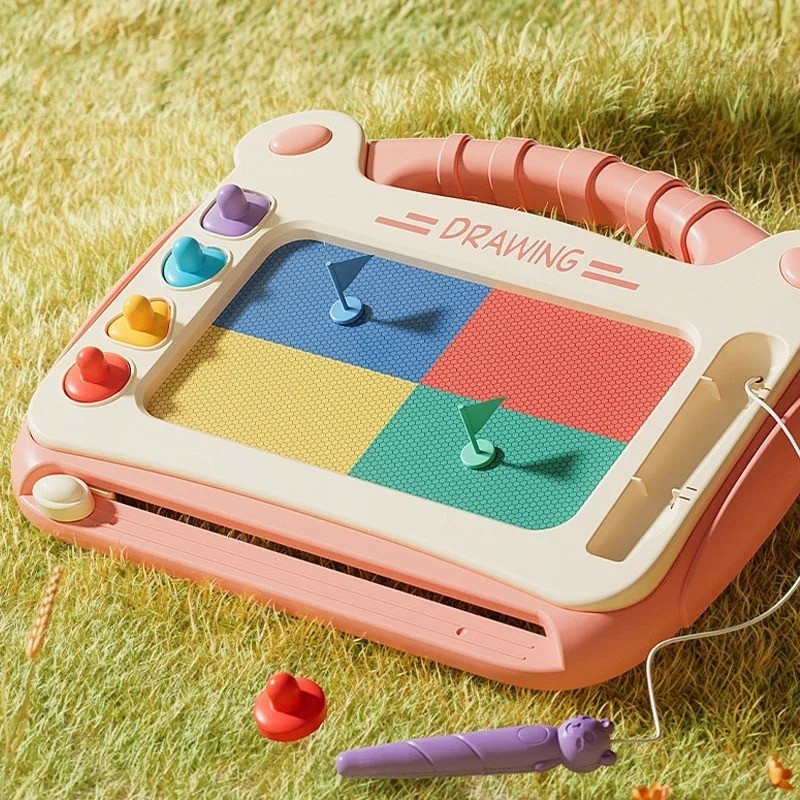 Kids Magnetic Drawing Board Cartoon Writing Pad Montessori Toy Erasable