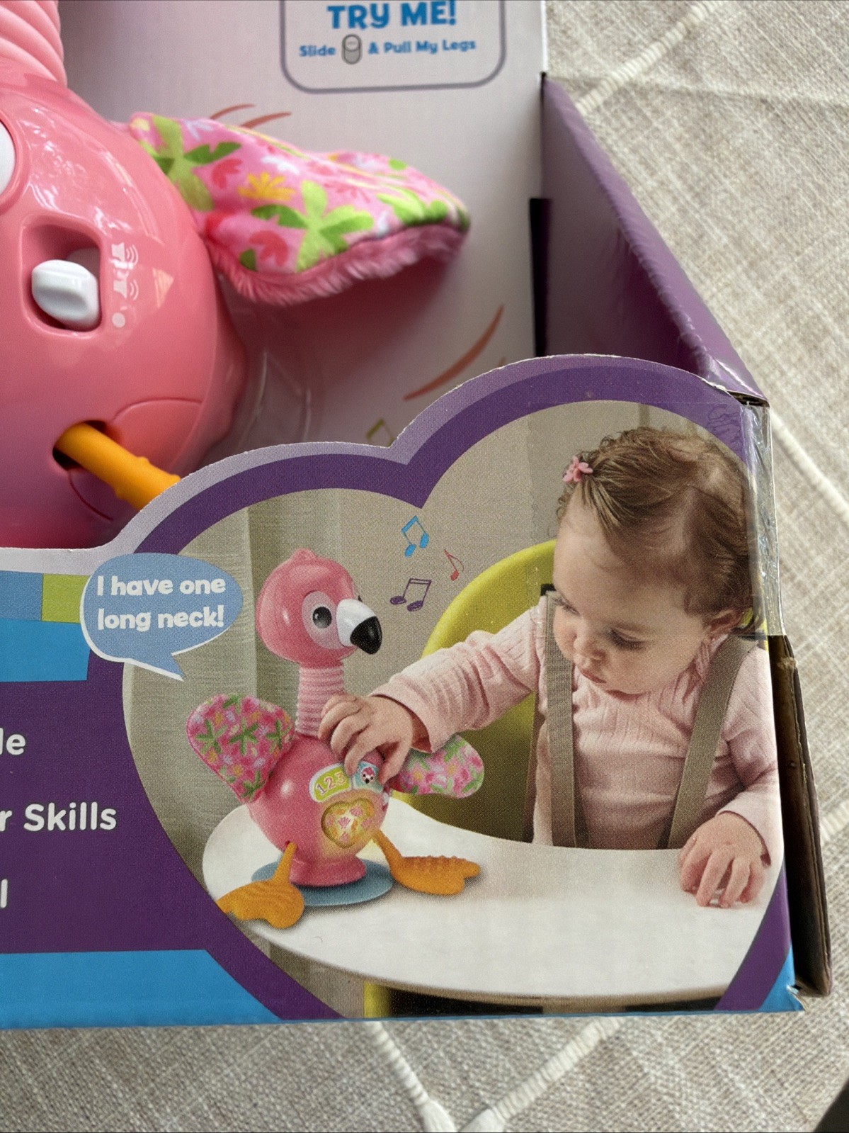 Baby Bounce and Bobble Flamingo Highchair and Stroller Toy Vtech