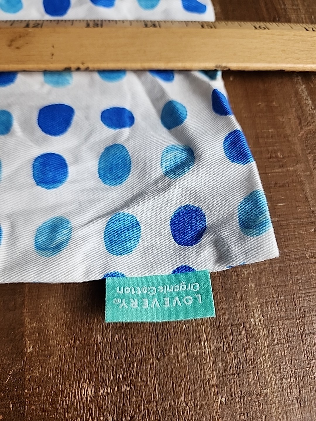 Lovevery Replacement Lot of 2 Bags Blue and Colorful Polka Dots