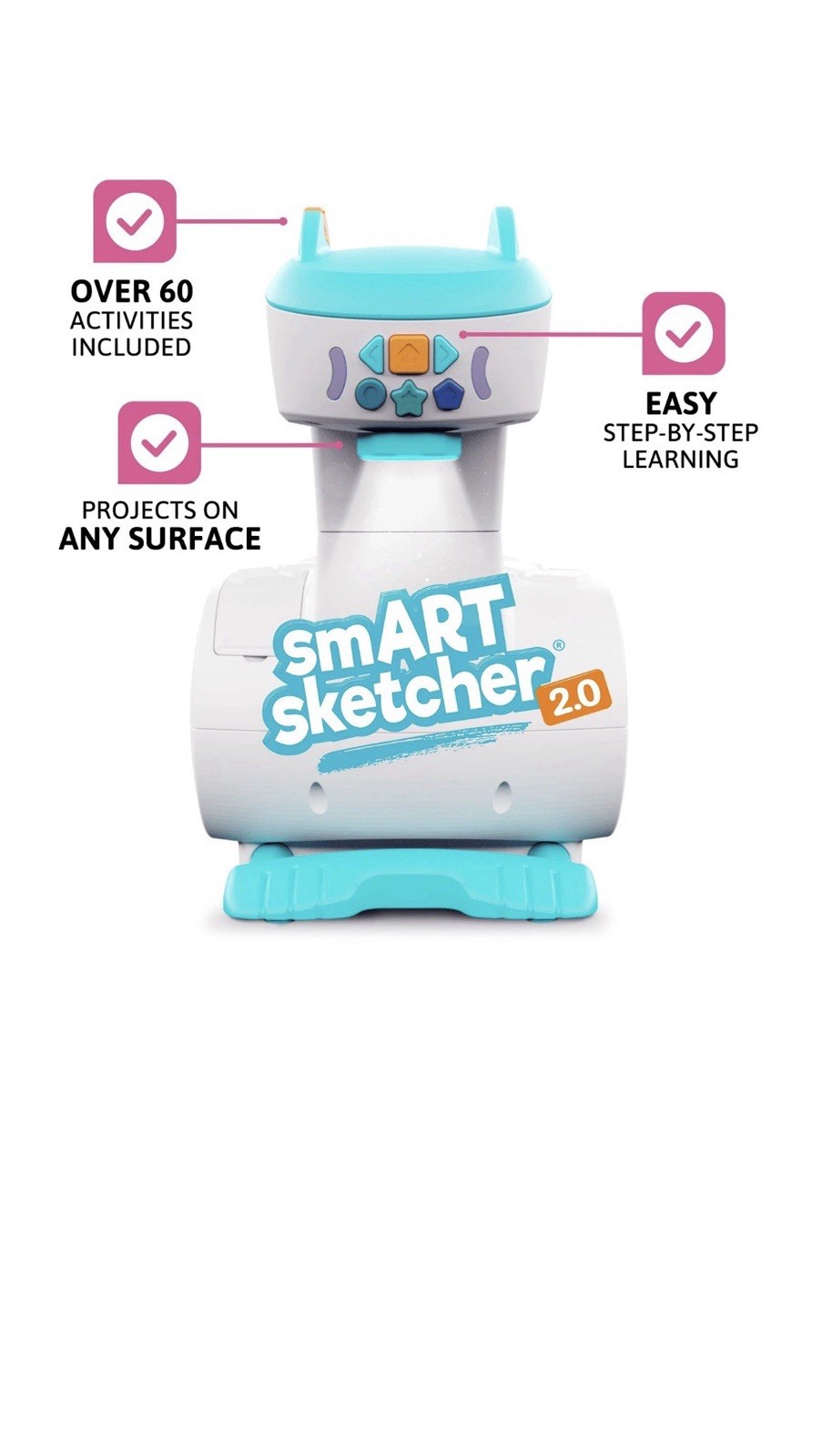 Flycatcher Smart Sketcher 2.0, Teal & White