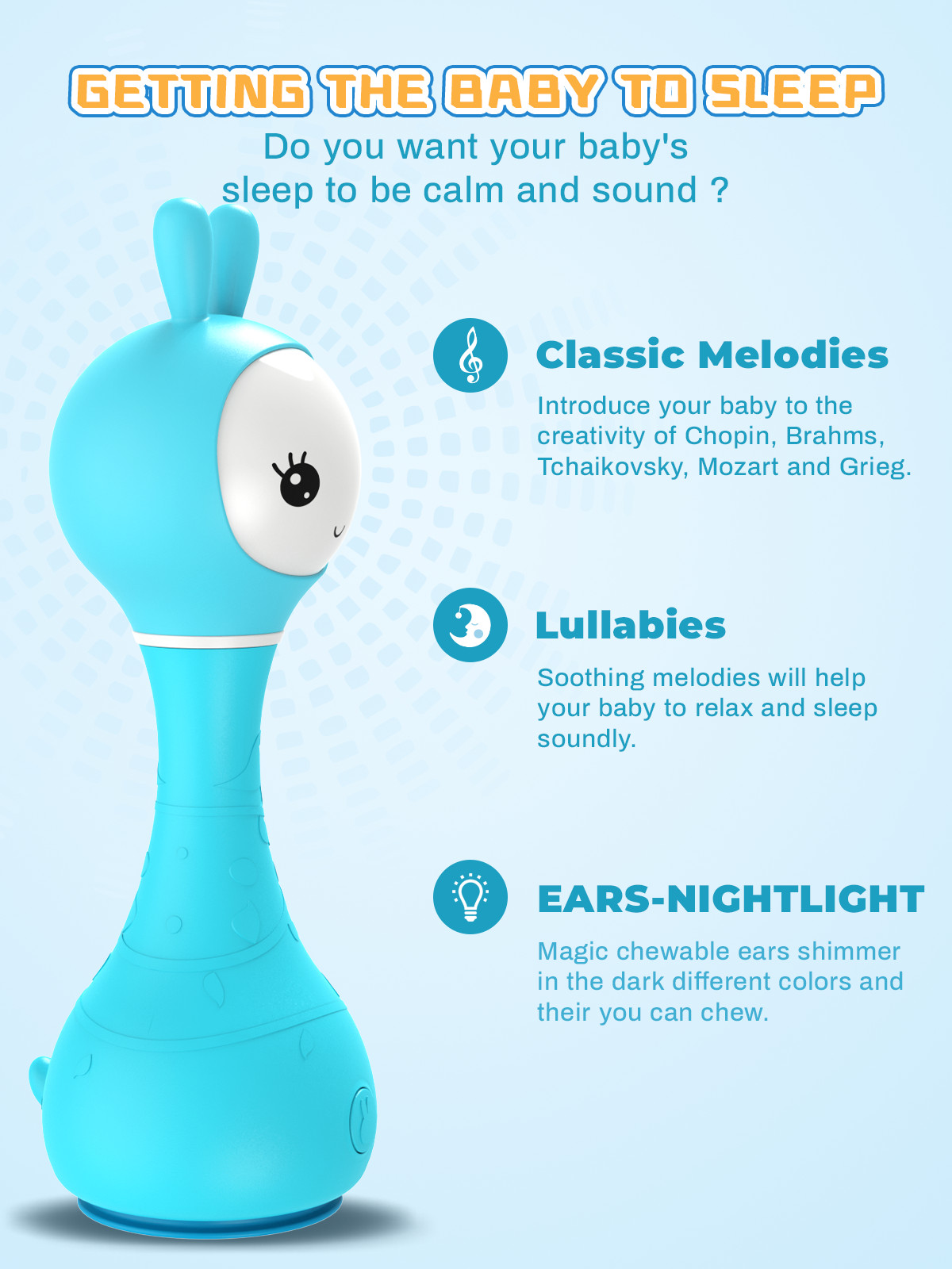Alilo R1 Smarty – Shake & Tell Rattle w/ Music, Stories and Lullabies