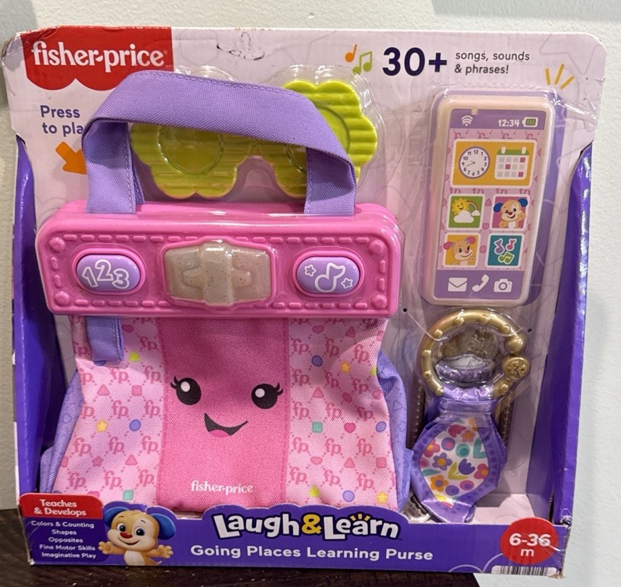Fisher Price Purse Laugh And Learn Going Places Learning Purse 6-36 months