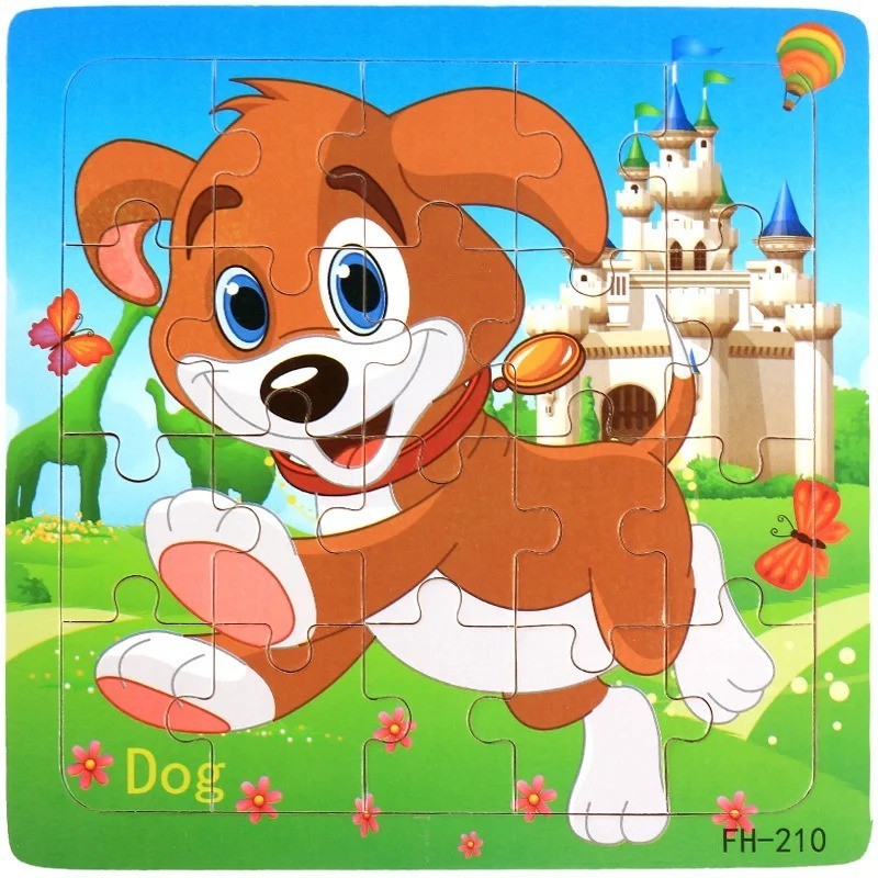 Wooden Jigsaw Puzzles for Kids Age 14+y Toddler Puzzles Toys, Preschool Set 6