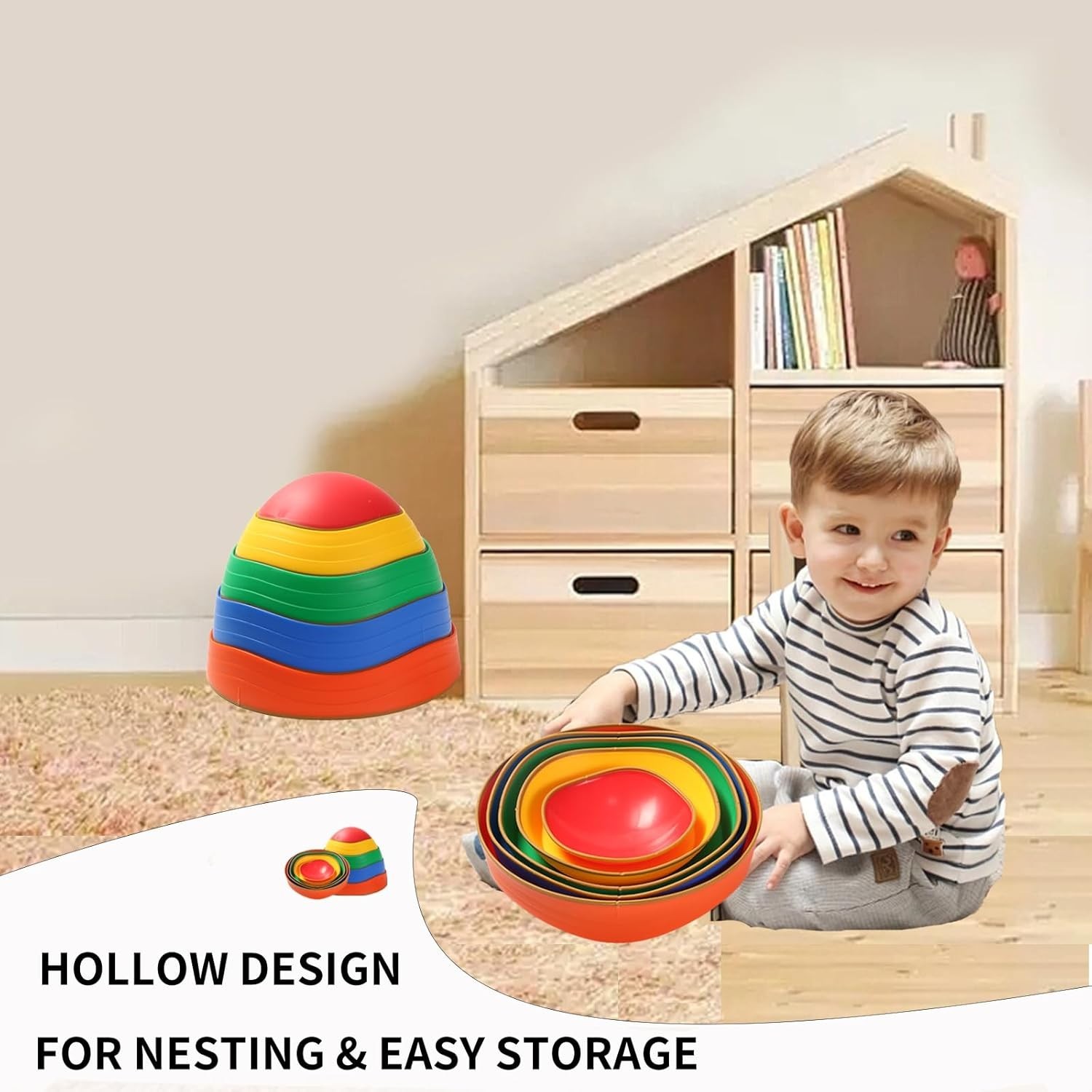 Toddler Stepping Stones – Non-Toxic Multi-Color Balance Toys for Ages 3-8