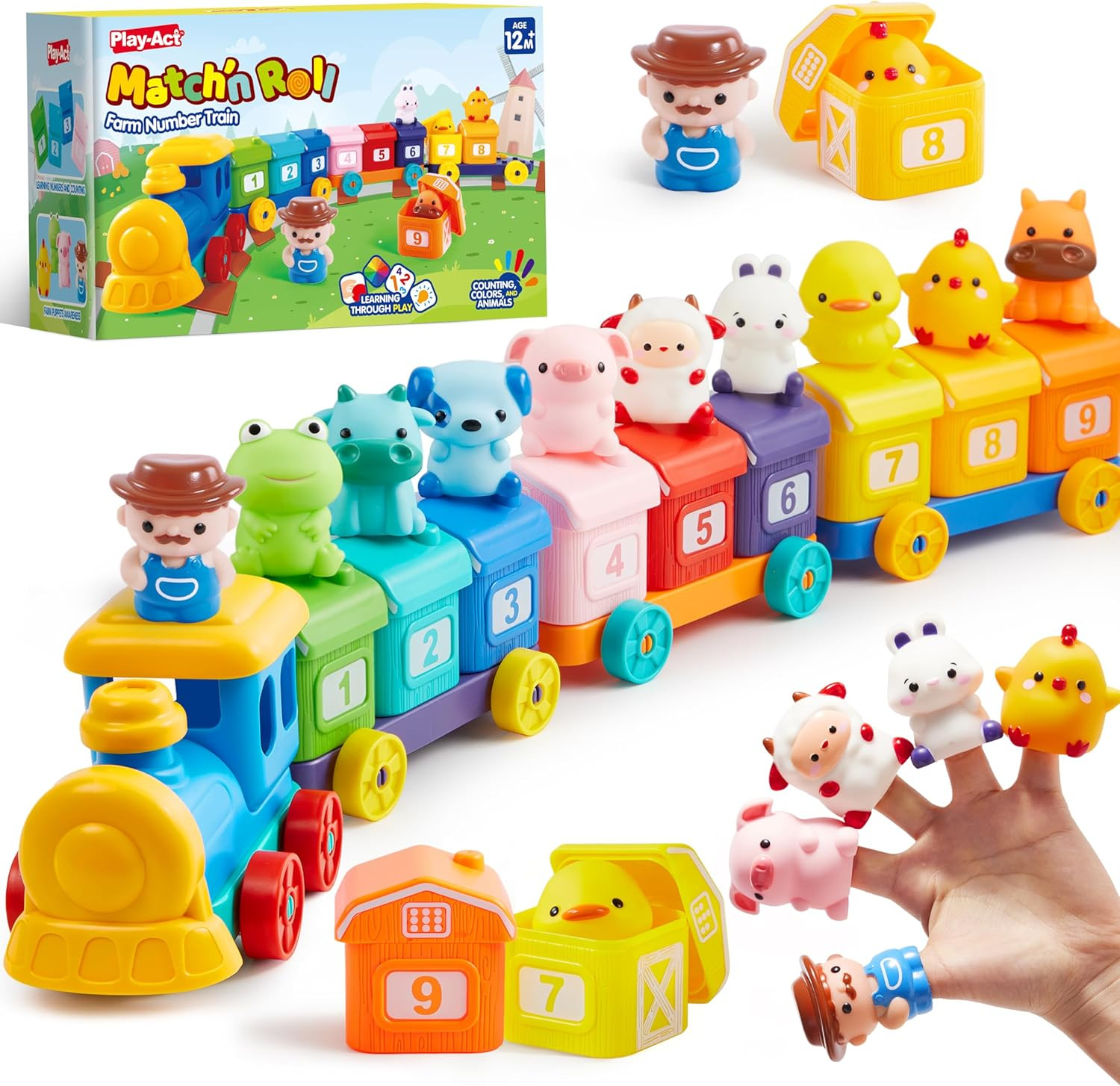 Play-Act Learning Toy for Toddlers 1 2 3 Years Old, Counting, Matching & Sorting