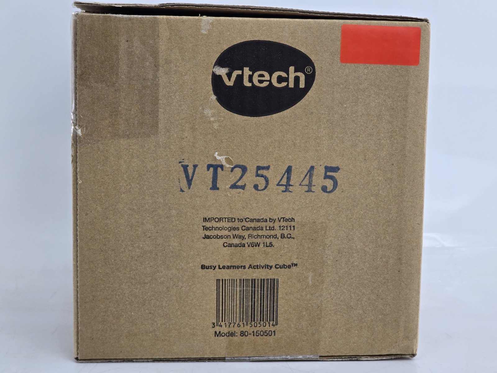 NEW VTech Baby Busy Learners Activity Cube 6-36 Months Red-Top Musical Toy