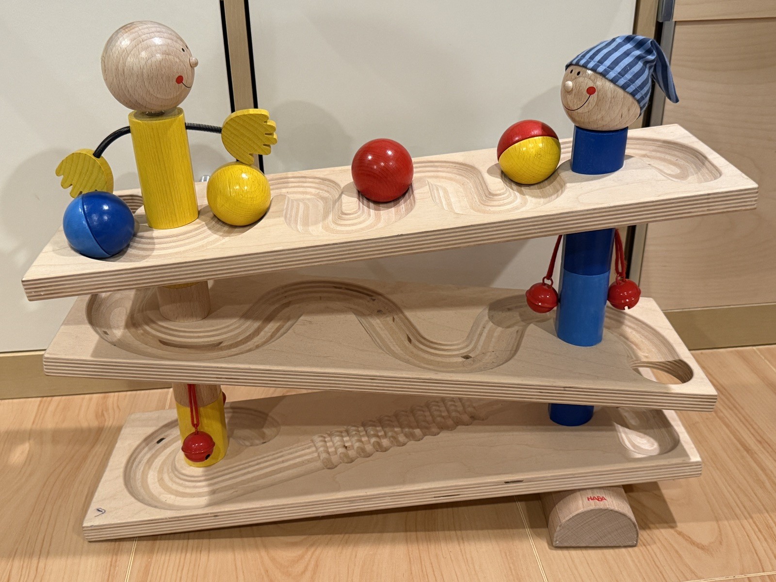 HABA Kugelbahn Kullerei Ball Track Roll ‘n roll ‘n roll – all 4 balls included!