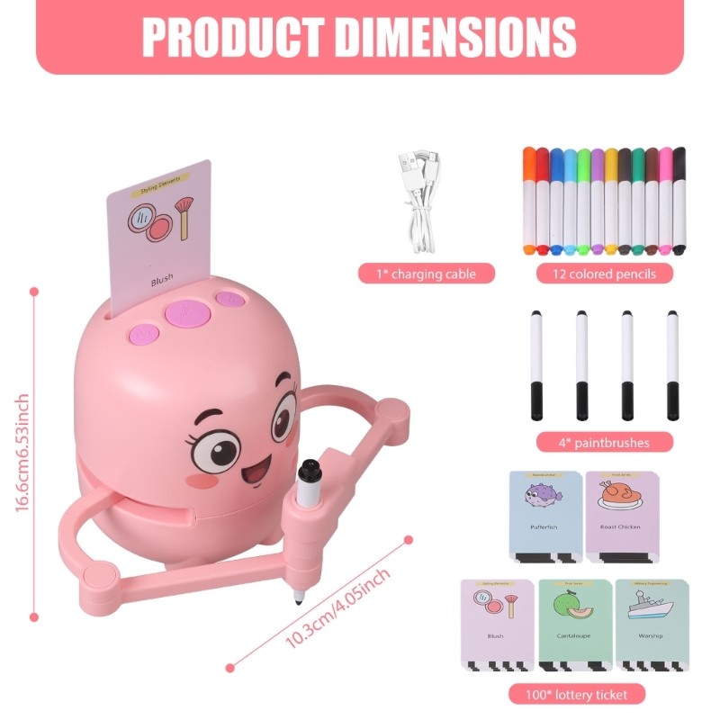 Child Safe ABS Drawing Robot Promotes Creativity Through Guided Lessons