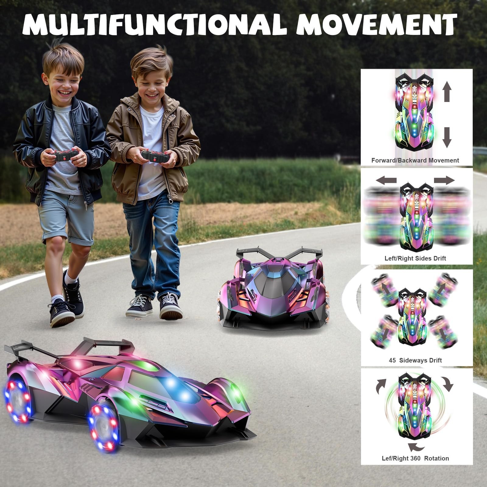 SASBSC Lamb Remote Control Car for Boys 4-7 8-12 Drift Rc Cars with… Fast Ship