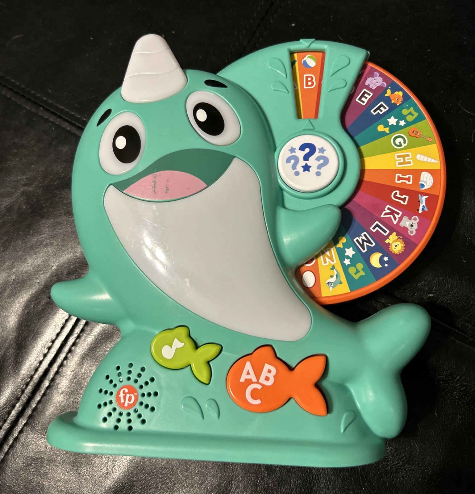Fisher-Price Linkimals Narwhal Colorful Illuminating Interactive Learning Toy