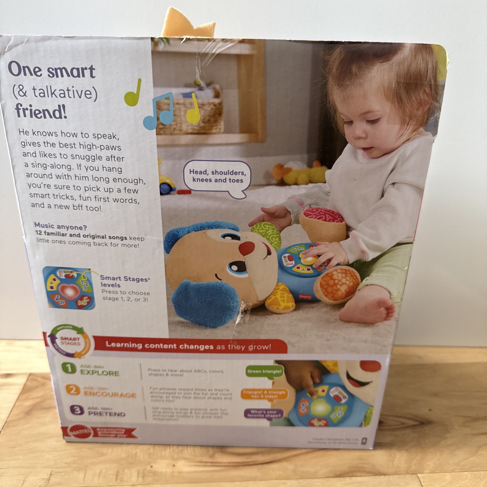 Fisher-Price Laugh & Learn Smart Stages Puppy Baby Toy 6–36 Months Lights Sounds