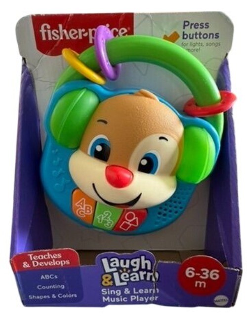 Fisher-Price Sing & Learn Music Player ABC Counting Shapes NIB 6-36 Months