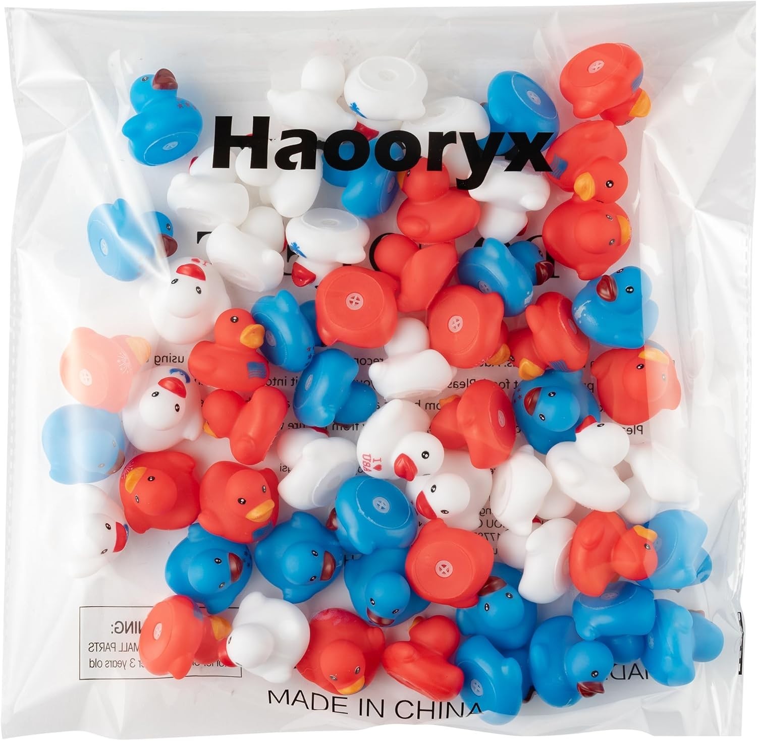 Patriotic Mini Rubber Ducks – 60Pcs 4th of July 250th Anniversary American Ducky