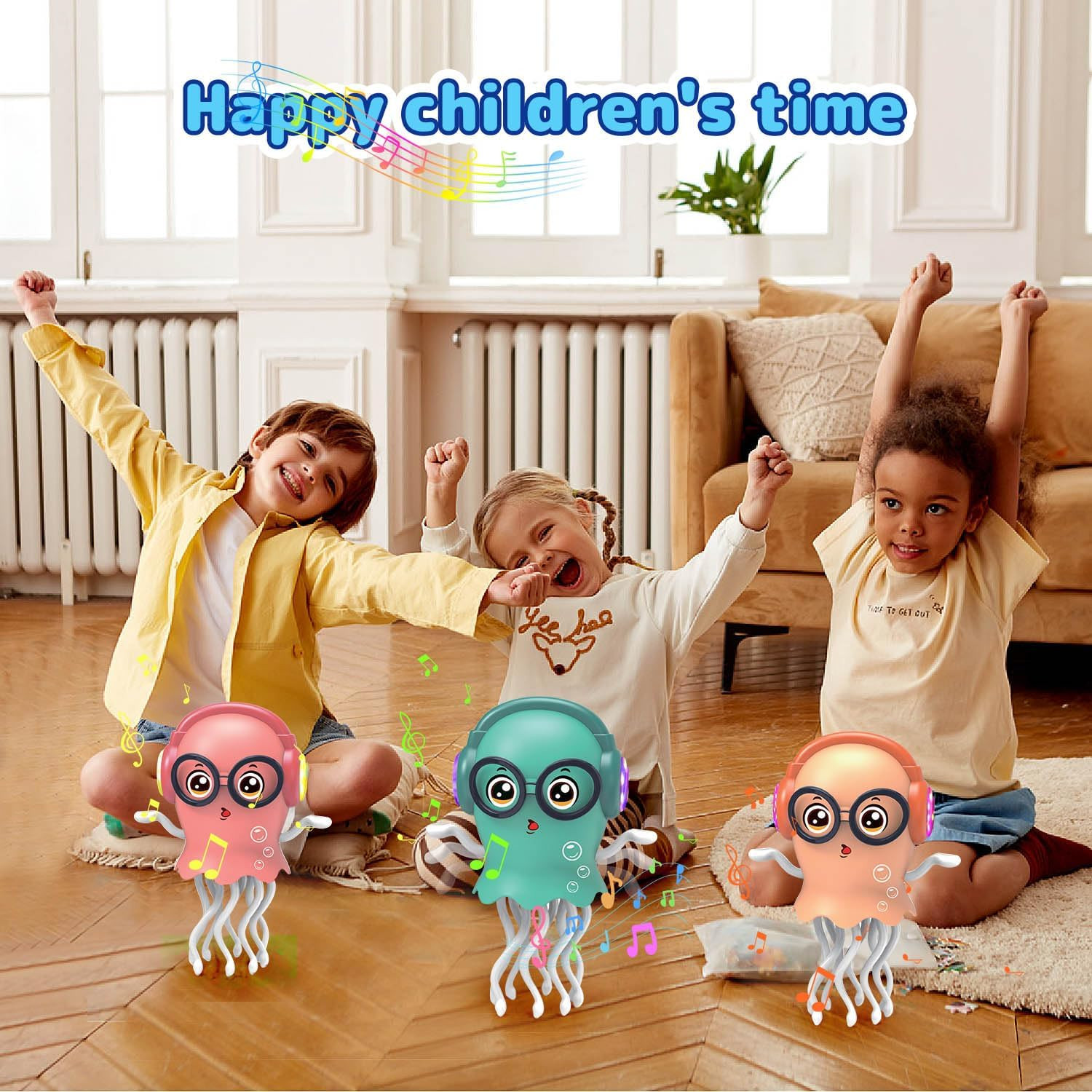 Christmas Dancing Baby Toy, Crawling Jellydancer Tummy Time Toy, Magic Dancing M
