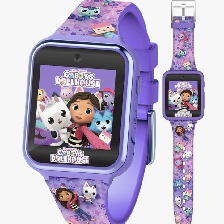 Kids Gabby’s Doll House Purple Educational Touchscreen Smart Watch Toy New