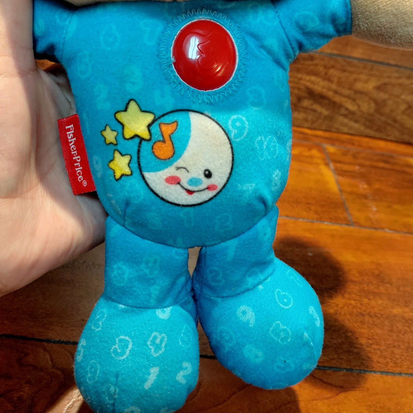 Fisher Price Laugh & Learn NIGHTTIME PUPPY Plush , Popular Toy, WORKS Vtg.