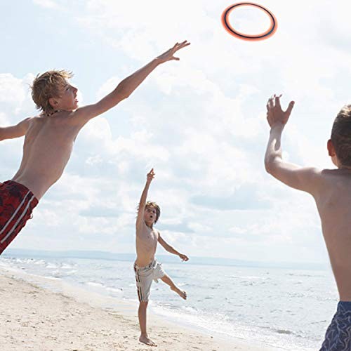 JEEFUD Flying Disc for Kids Adults 11 inch Flying 3pcs (Blue，pink&turquoise)
