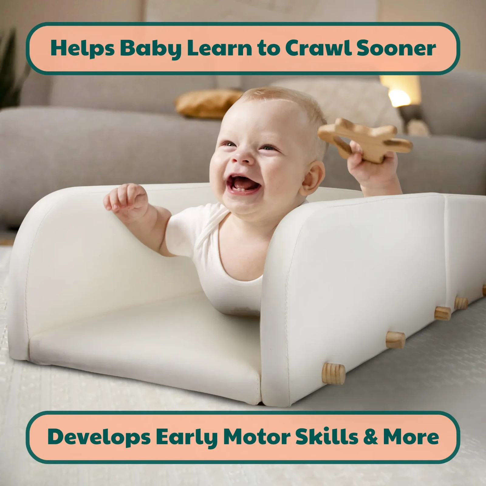 Doman Method Infant Crawling Track, Tummy Time Toy, Helps Crawl Faster