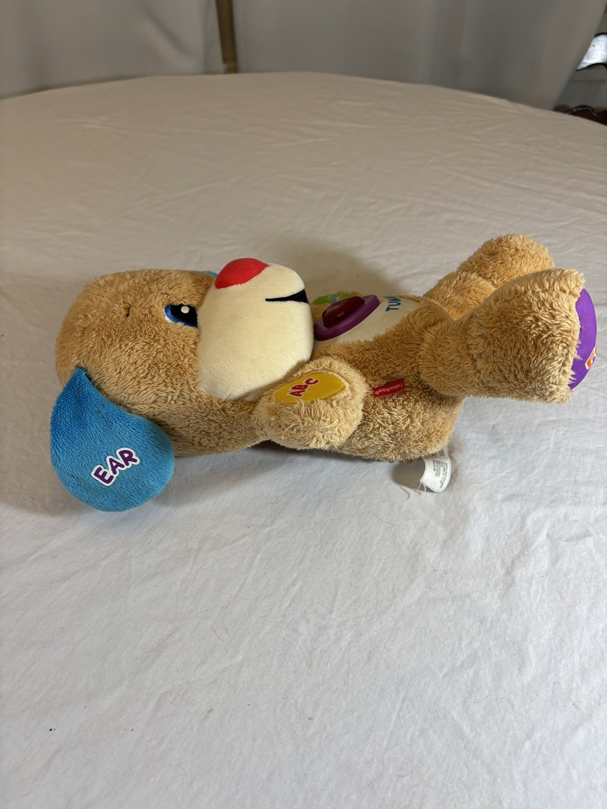 Fisher Price Smart Stages Plush Puppy Dog Laugh and Learn Interactive Toy Works