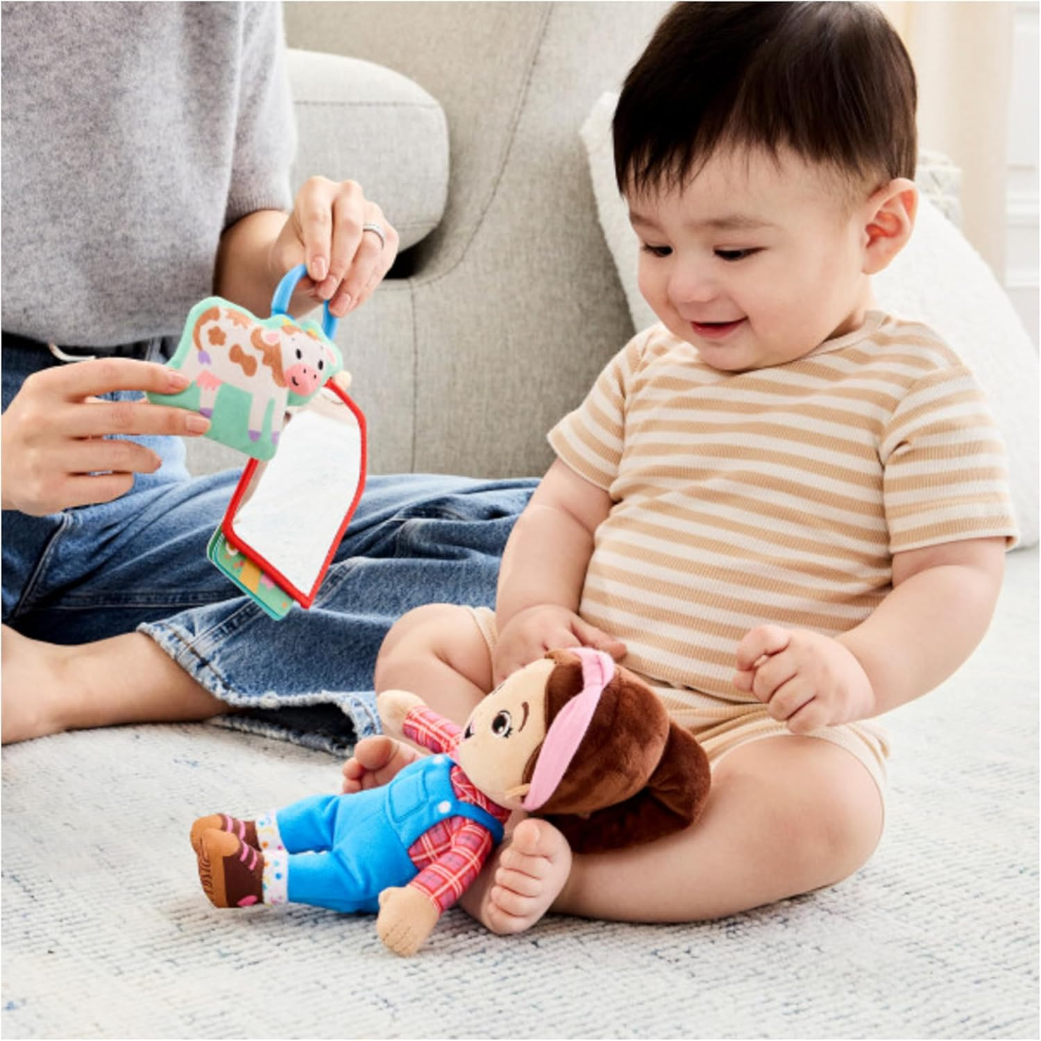 Official Farm Friends Baby Registry Gift Set with Plush, Animals Cards & Finger