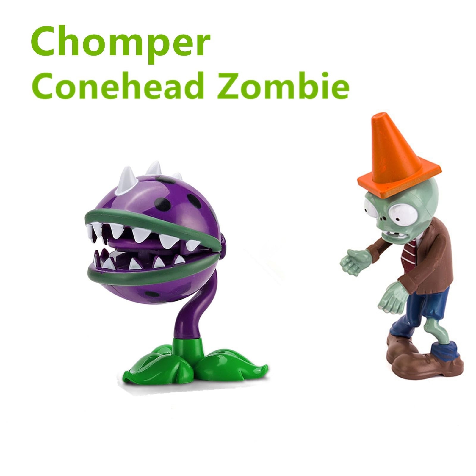 JHESAO 2 PCS Plants and Zombies Toys Action Figures Zombies PVZ Toys 1 2 Seri…
