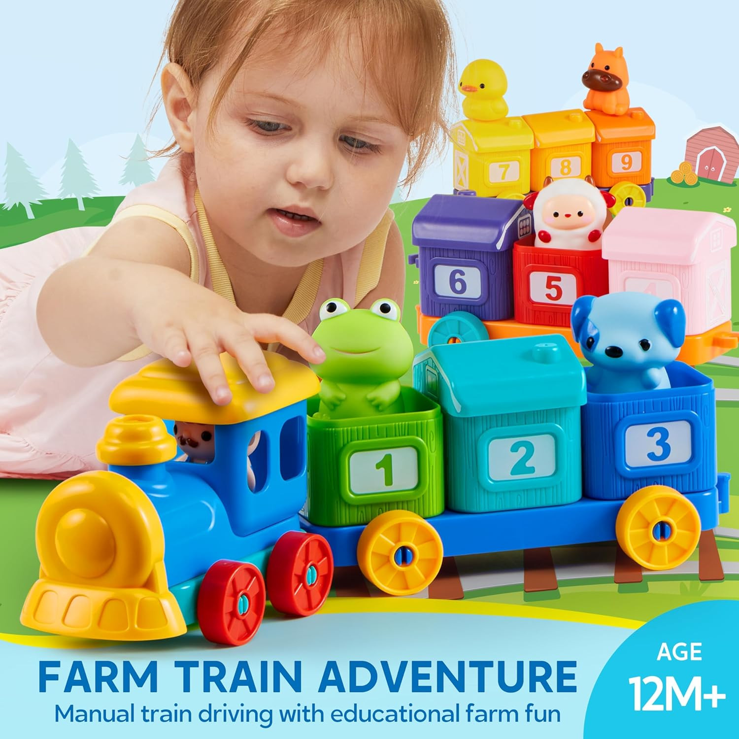 Learning Toy for Toddlers 1 2 3 Years Old, Counting, Matching & Sorting Montesso