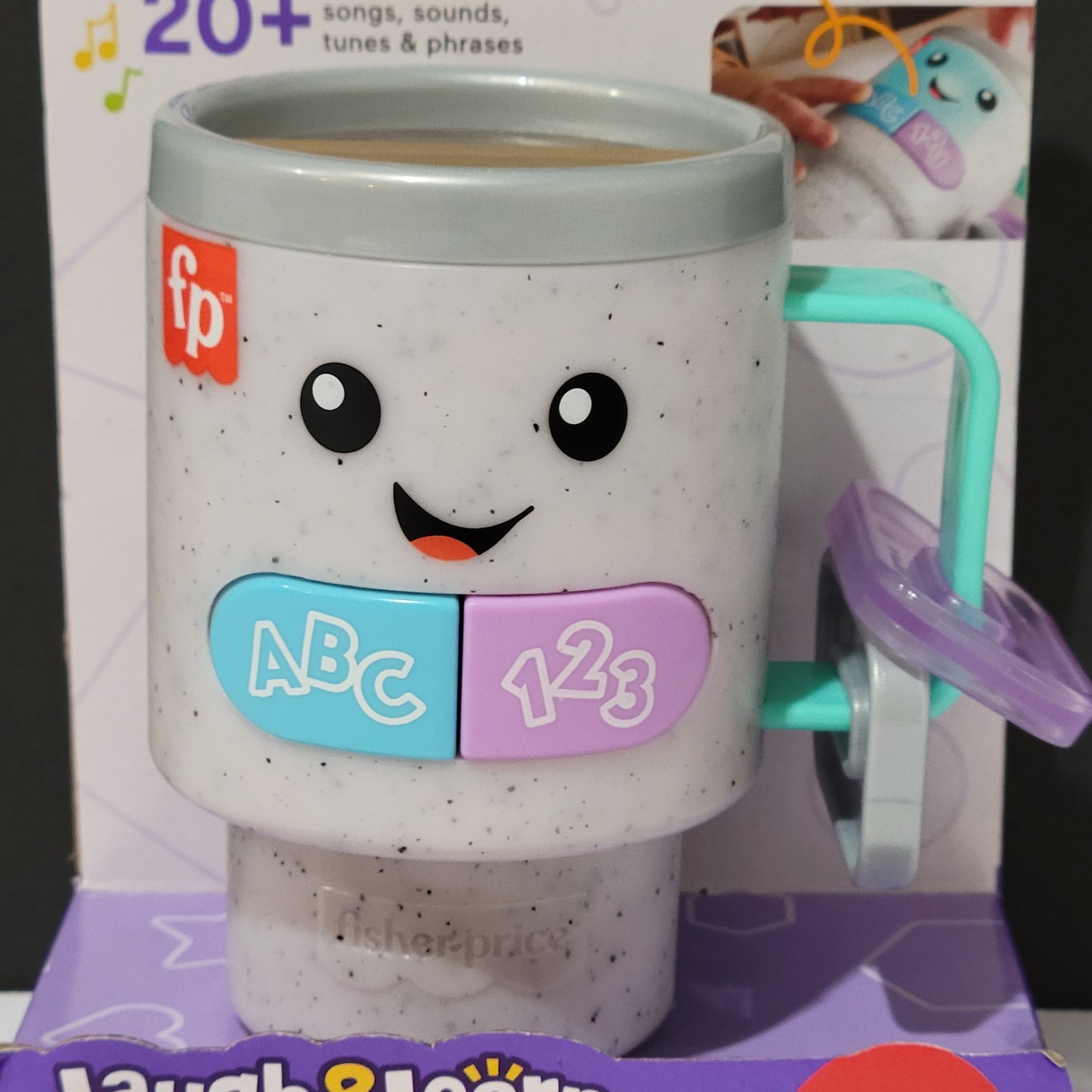 New Fisher-Price Laugh & Learn Wake Up & Learn Coffee Mug | 6-36 Months | Toy |